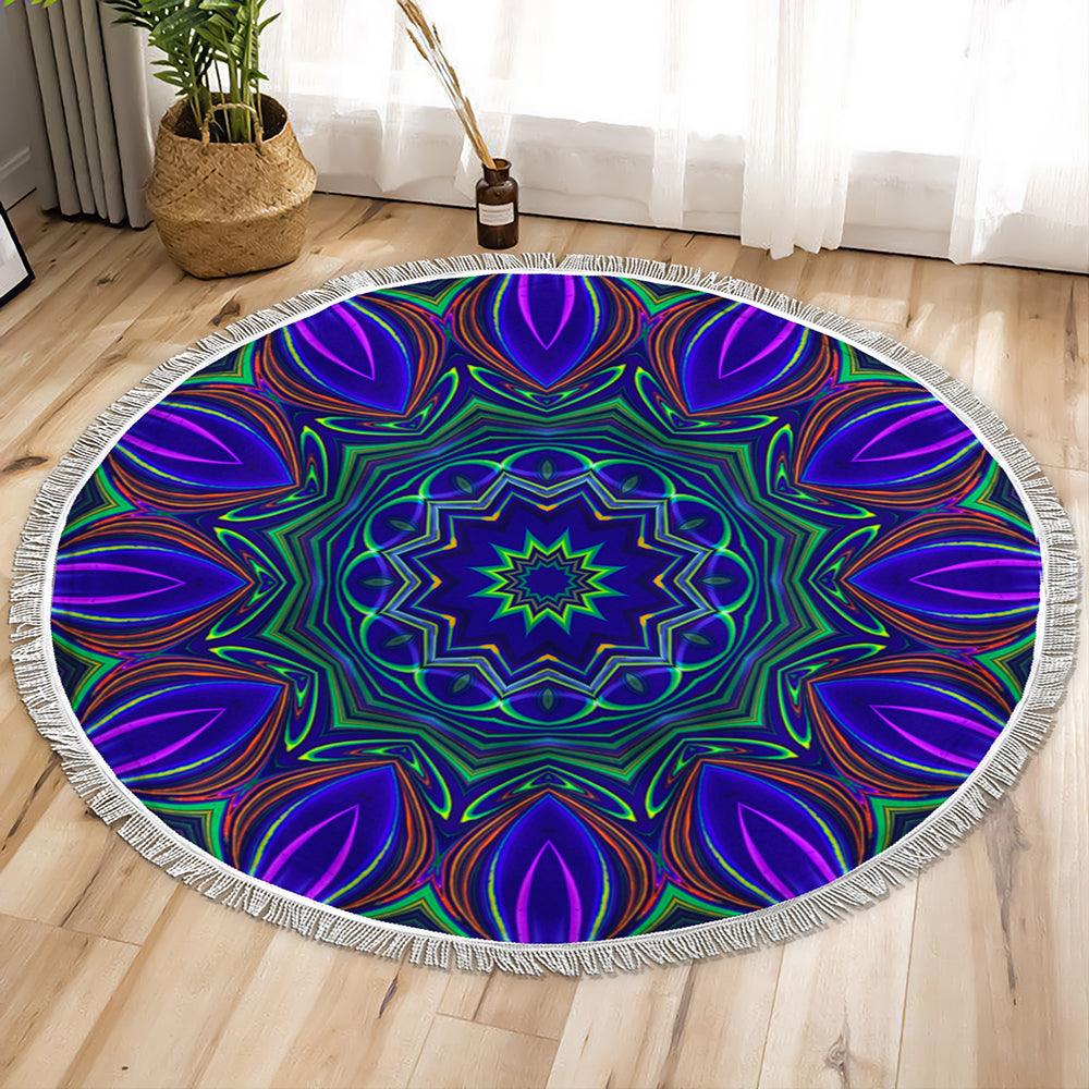 Neon Mix Circle Tapestry