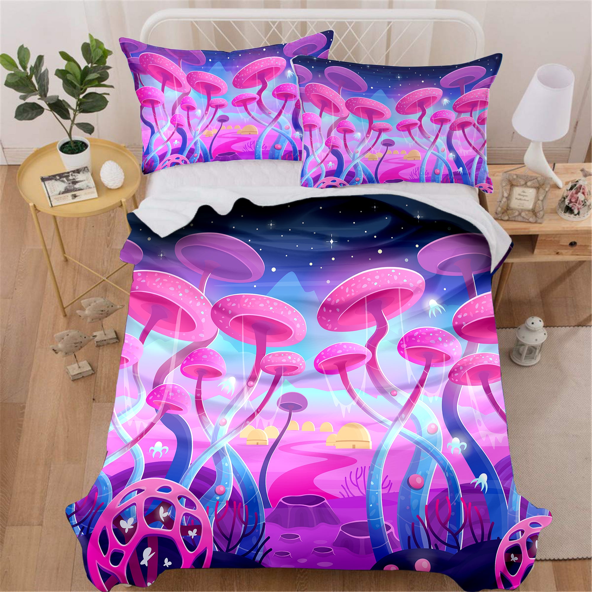 Mushroom Planet Bedding Set
