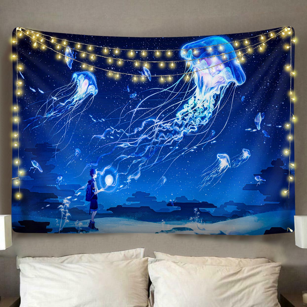 Jellyfish Fantasy Tapestry