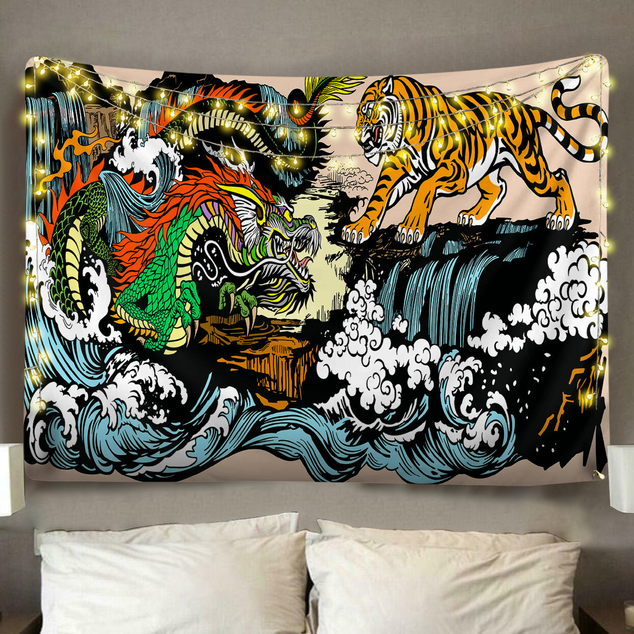 Dragon Tiger Tapestry