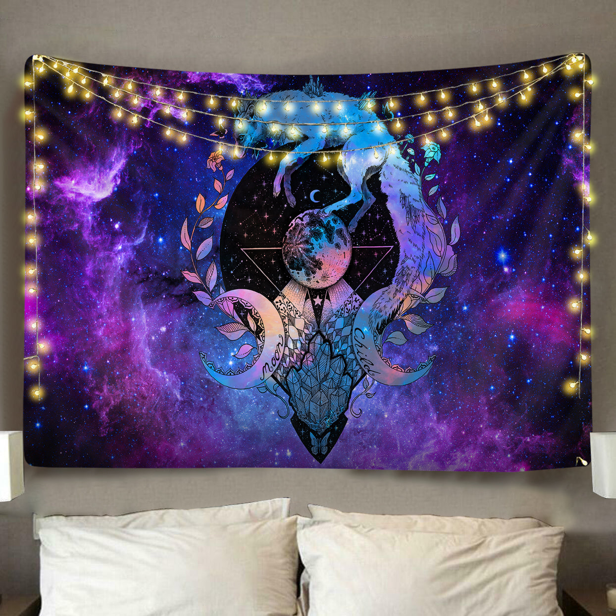 Wolf From the Moon Tapestry