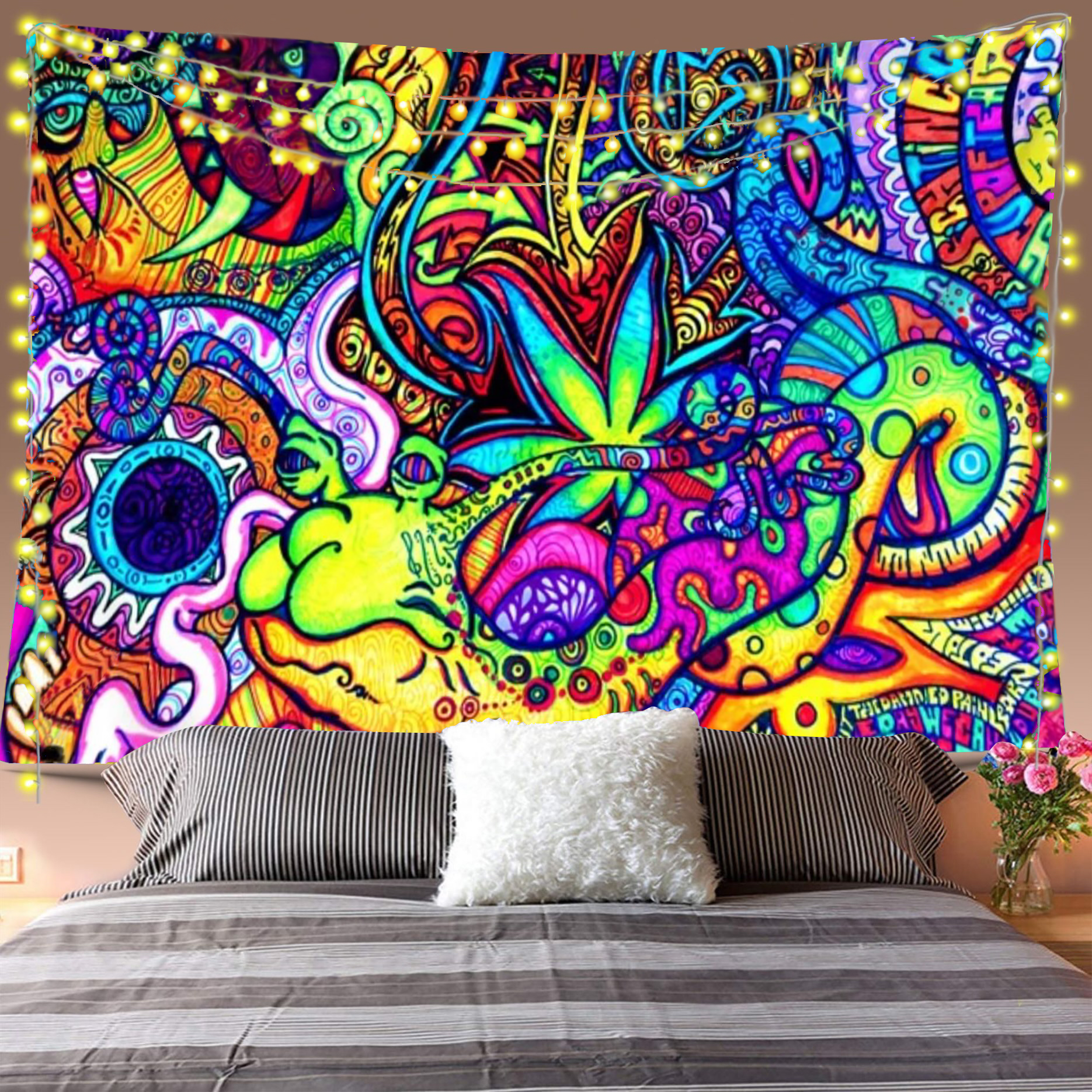 Psychedelic Hemp Tapestry