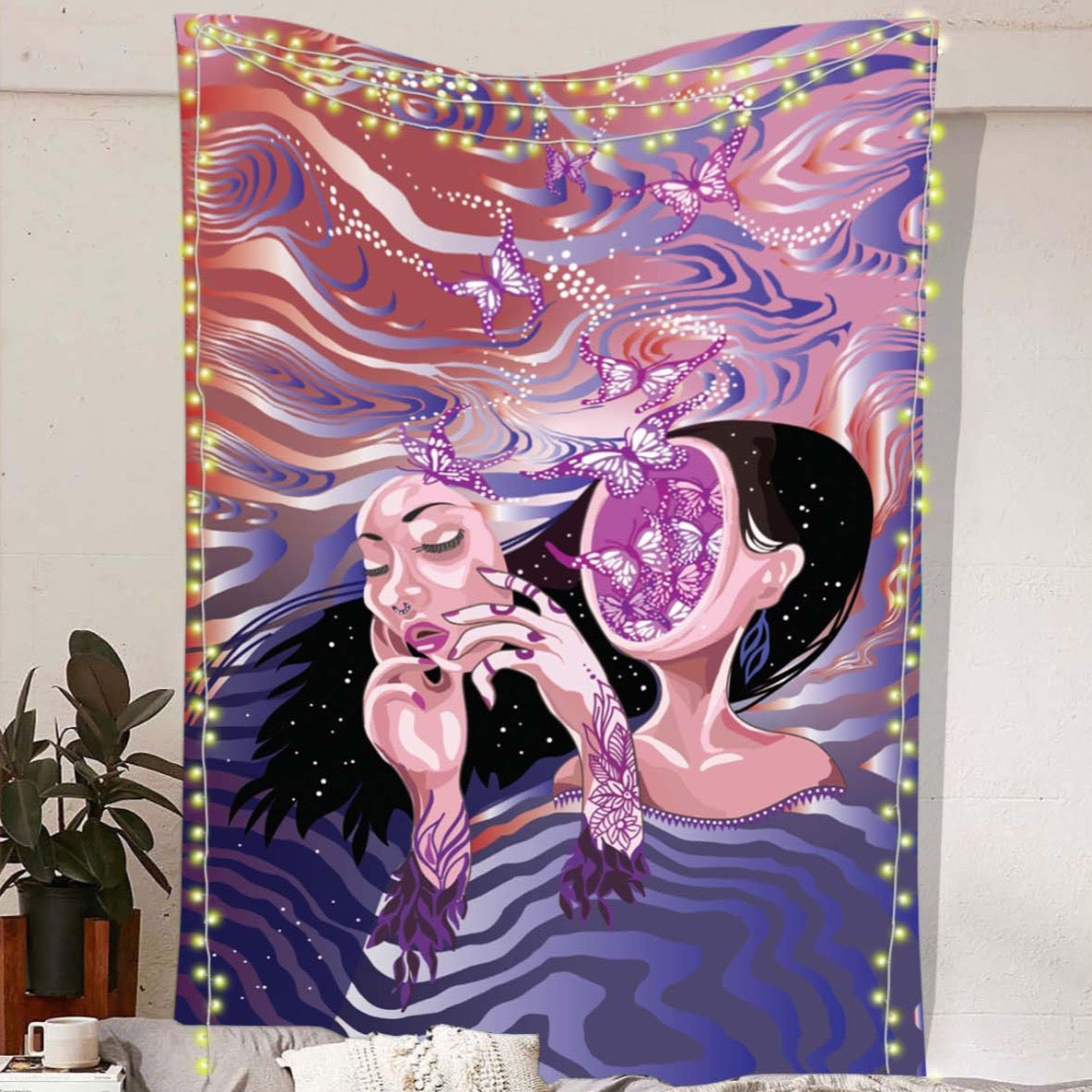 Butterfly Woman Tapestry
